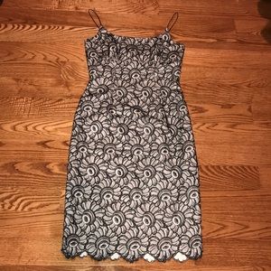 Spaghetti strap midi dress With beading